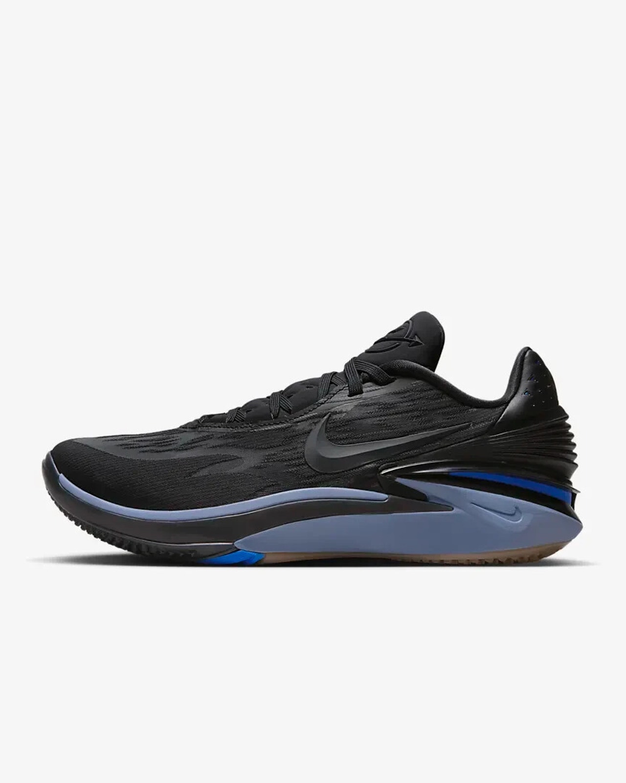 Nike Air Zoom Gt Cut 2 Black Blue Basketball Mens Shoes Dj6015 002 - Size 10